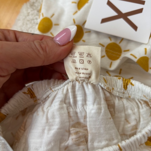 NWT SIZE 3-6 MTHS Baby Girl Organic Shirt and Matching Tulle Skirt Bottom Tutu - Picture 7 of 8